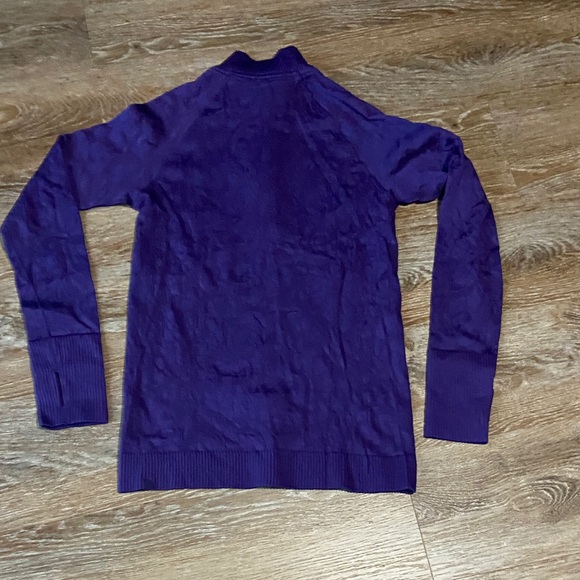Lululemon Rest Less 1/2 Zip Size 10 Dark Court Purple - Picture 7 of 7